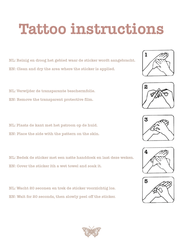 Afterparty Temporary Tattoo Set (6-Pack)