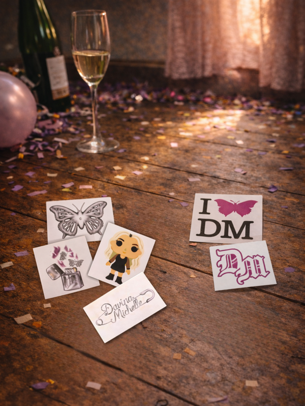 Afterparty Temporary Tattoo Set (6-Pack)